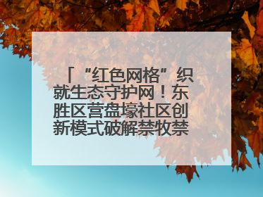 “红色网格”织就生态守护网！东胜区营盘壕社区创新模式破解禁牧禁垦难题