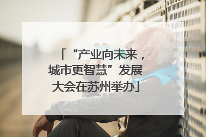 “产业向未来，城市更智慧”发展大会在苏州举办