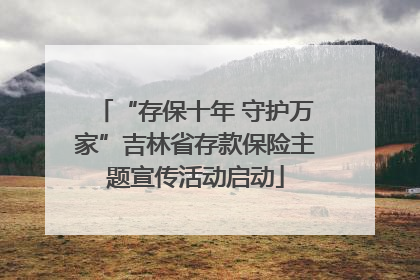 “存保十年 守护万家”吉林省存款保险主题宣传活动启动