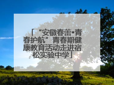 “安徽春蕾•青春护航”青春期健康教育活动走进宿松实验中学