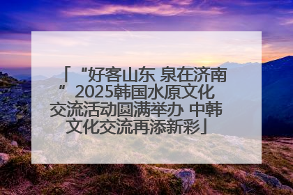“好客山东 泉在济南”2025韩国水原文化交流活动圆满举办 中韩文化交流再添新彩