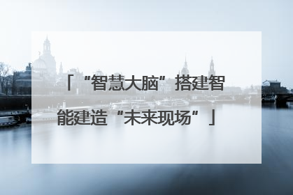 “智慧大脑”搭建智能建造“未来现场”