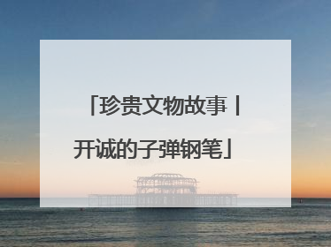 珍贵文物故事丨开诚的子弹钢笔