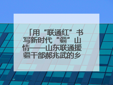 用“联通红”书写新时代“疆”山情——山东联通援疆干部郝兆武的乡村振兴答卷