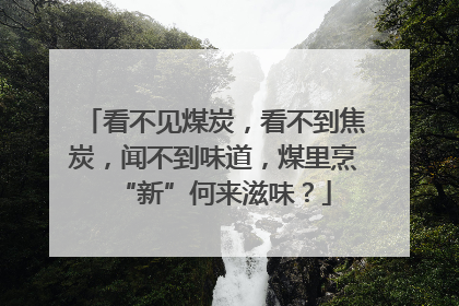 看不见煤炭，看不到焦炭，闻不到味道，煤里烹“新”何来滋味？