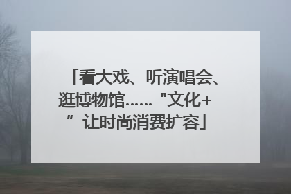 看大戏、听演唱会、逛博物馆……“文化+”让时尚消费扩容
