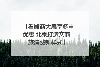 看殷商大展享多重优惠 北京打造文商旅消费新样式