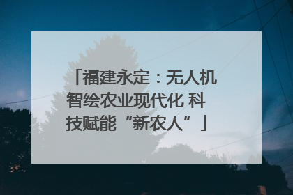 福建永定：无人机智绘农业现代化 科技赋能“新农人”