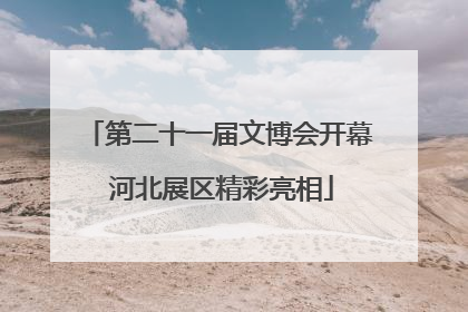 第二十一届文博会开幕 河北展区精彩亮相