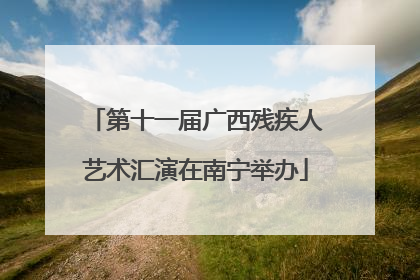 第十一届广西残疾人艺术汇演在南宁举办