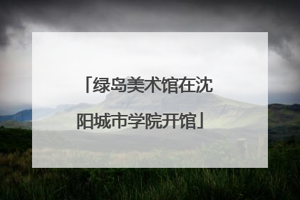 绿岛美术馆在沈阳城市学院开馆