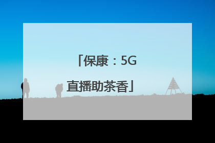 保康：5G直播助茶香