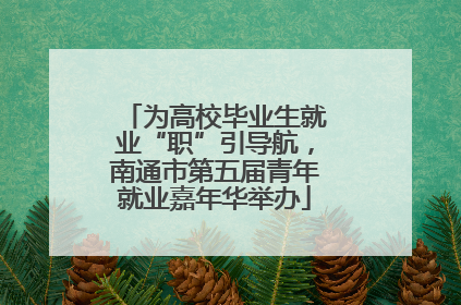 为高校毕业生就业“职”引导航，南通市第五届青年就业嘉年华举办