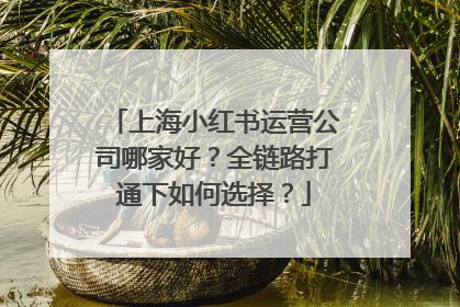 上海小红书运营公司哪家好？全链路打通下如何选择？