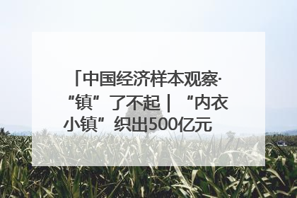 中国经济样本观察·“镇”了不起|“内衣小镇”织出500亿元“里子产业”