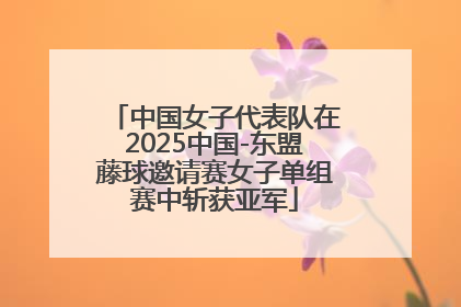 中国女子代表队在2025中国-东盟藤球邀请赛女子单组赛中斩获亚军
