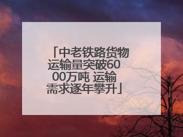 中老铁路货物运输量突破6000万吨 运输需求逐年攀升