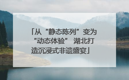 从“静态陈列”变为“动态体验” 湖北打造沉浸式非遗盛宴