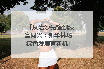 从治沙先锋到绿富同兴：新华林场绿色发展育新机