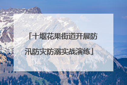 十堰花果街道开展防汛防灾防溺实战演练