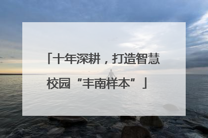 十年深耕，打造智慧校园“丰南样本”