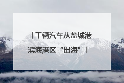 千辆汽车从盐城港滨海港区“出海”