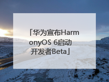 华为宣布HarmonyOS 6启动开发者Beta