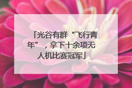 光谷有群“飞行青年”，拿下十余项无人机比赛冠军
