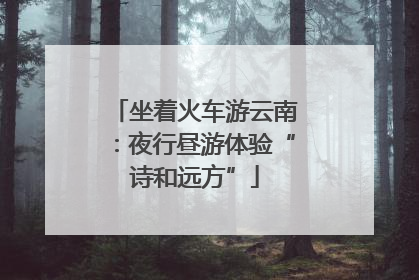 坐着火车游云南：夜行昼游体验“诗和远方”