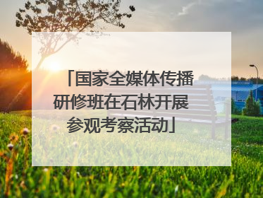国家全媒体传播研修班在石林开展参观考察活动
