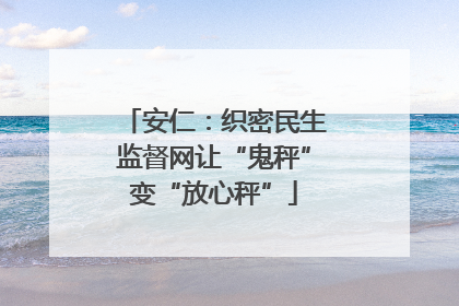 安仁：织密民生监督网让“鬼秤”变“放心秤”