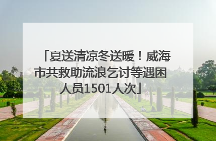 夏送清凉冬送暖！威海市共救助流浪乞讨等遇困人员1501人次