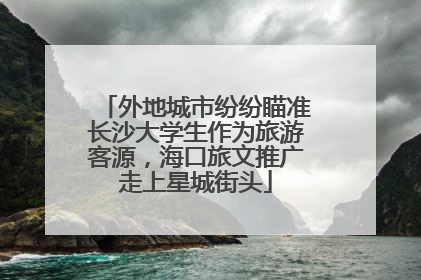外地城市纷纷瞄准长沙大学生作为旅游客源，海口旅文推广走上星城街头