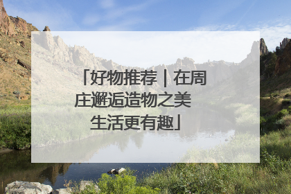好物推荐｜在周庄邂逅造物之美 生活更有趣