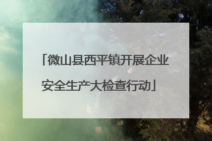 微山县西平镇开展企业安全生产大检查行动