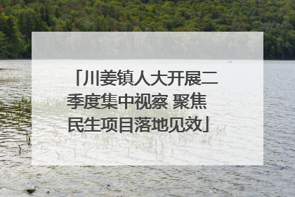 川姜镇人大开展二季度集中视察 聚焦民生项目落地见效