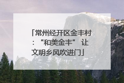 常州经开区金丰村：“和美金丰” 让文明乡风吹进门