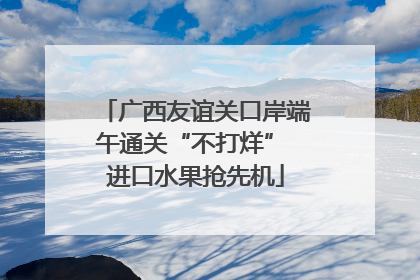 广西友谊关口岸端午通关“不打烊” 进口水果抢先机