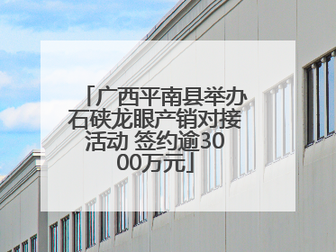广西平南县举办石硖龙眼产销对接活动 签约逾3000万元