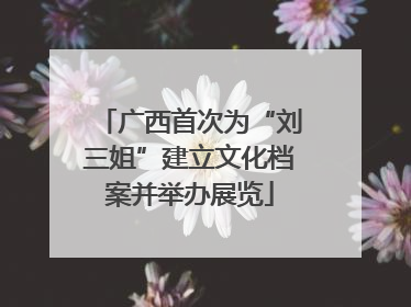广西首次为“刘三姐”建立文化档案并举办展览