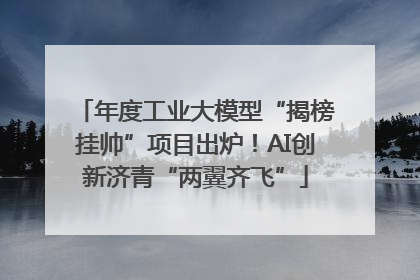 年度工业大模型“揭榜挂帅”项目出炉！AI创新济青“两翼齐飞”