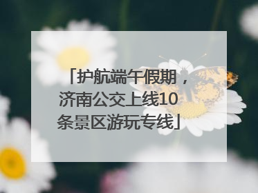 护航端午假期，济南公交上线10条景区游玩专线