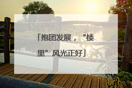抱团发展，“楼里”风光正好