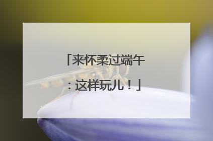 来怀柔过端午：这样玩儿！