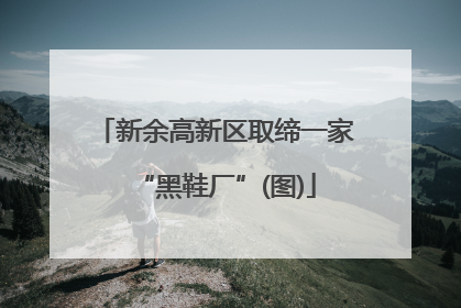 新余高新区取缔一家“黑鞋厂”(图)