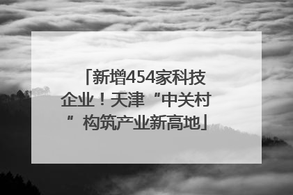 新增454家科技企业！天津“中关村”构筑产业新高地