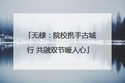 无棣：院校携手古城行 共融双节暖人心