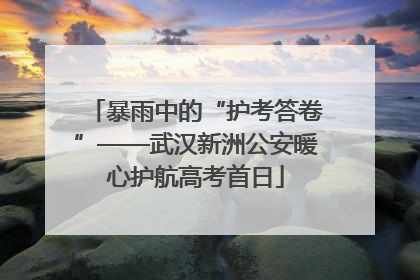 暴雨中的“护考答卷”——武汉新洲公安暖心护航高考首日