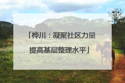 桦川：凝聚社区力量 提高基层整理水平
