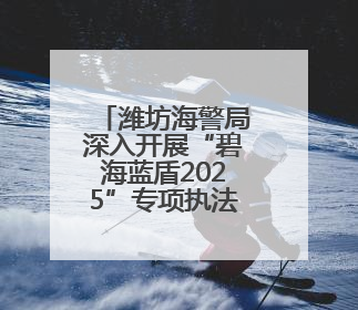 潍坊海警局深入开展“碧海蓝盾2025”专项执法行动